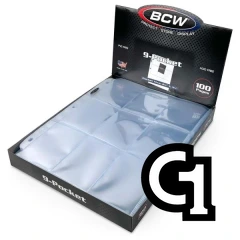 9-Pocket Page BCW 100 Per Box